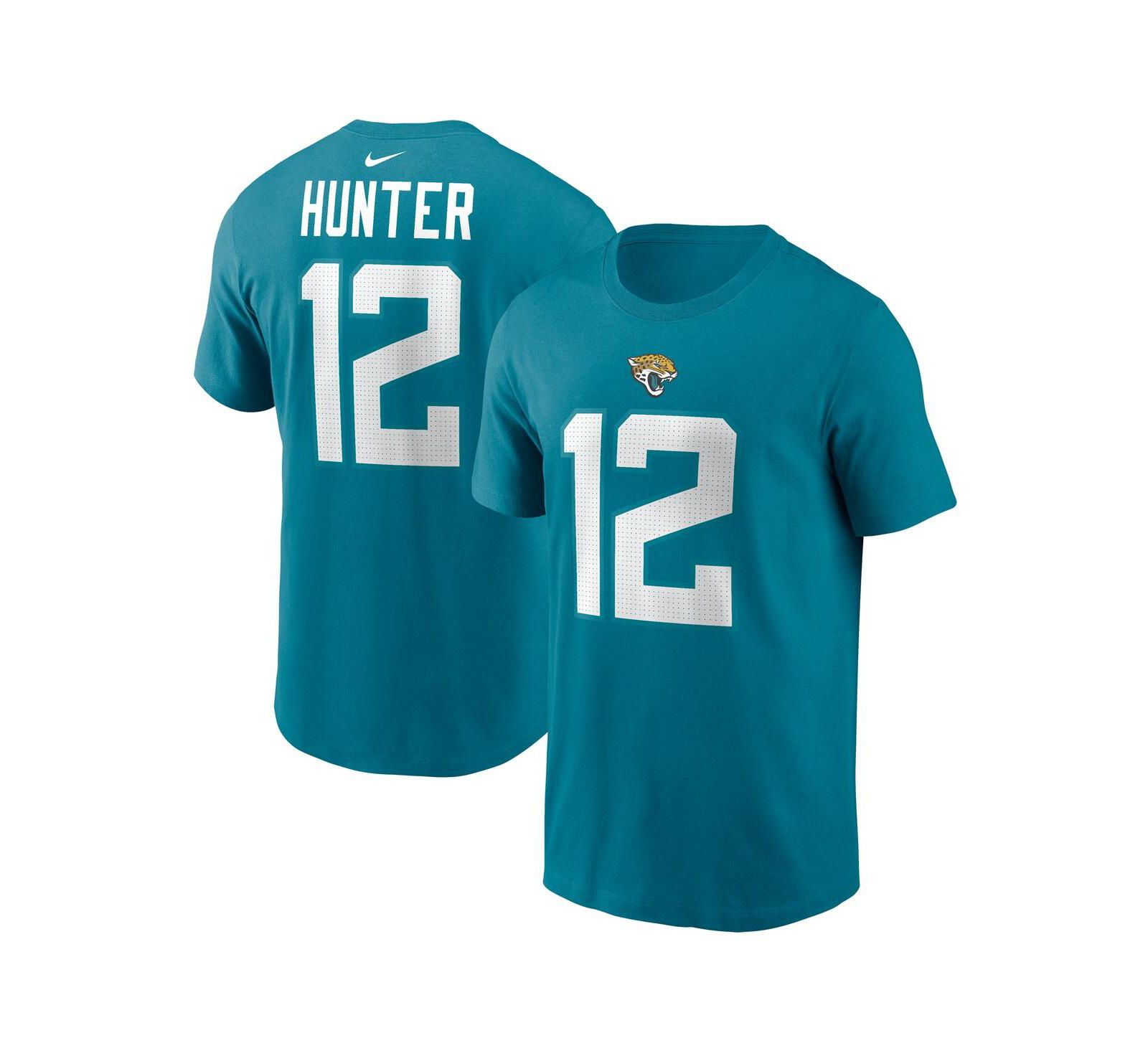 Мужская футболка Nike Travis Hunter Jacksonville Jaguars NFL Draft Name & Number