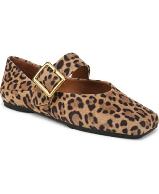 Brown Leopard Print Suede