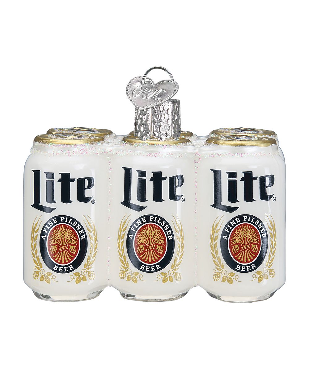 Old World Christmas Украшение Miller Lite Six Pack Beer, 2.28"