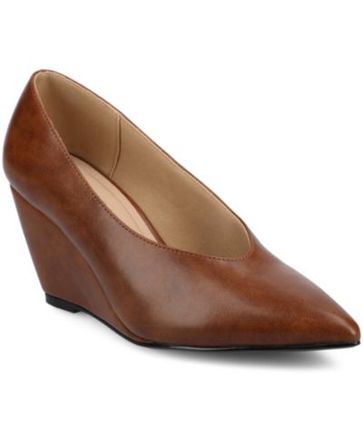 Journee Collection Women's Danika High Vamp Wedge Pumps