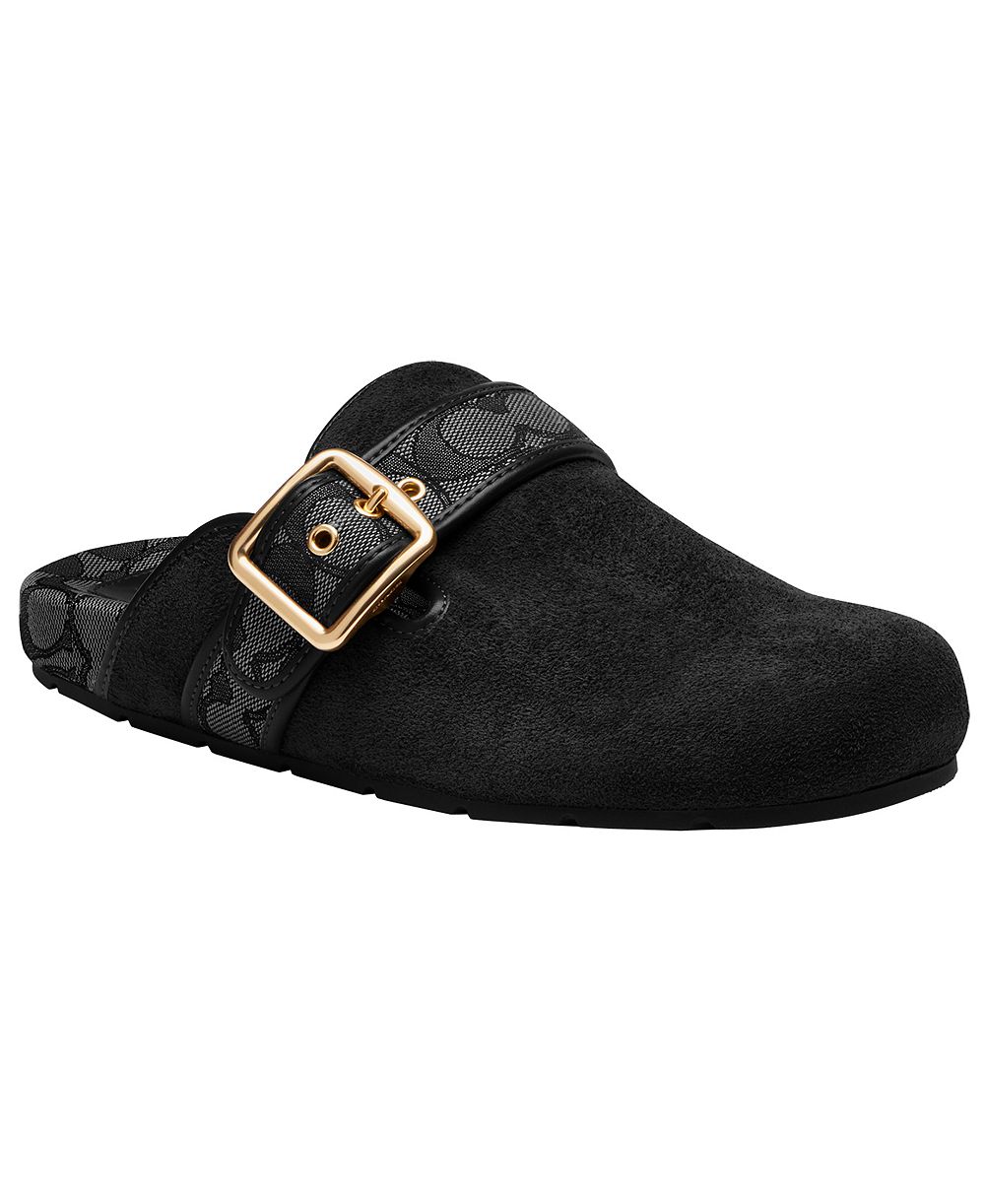 COACH Women's Archival Slip-On Buckle Clogs
