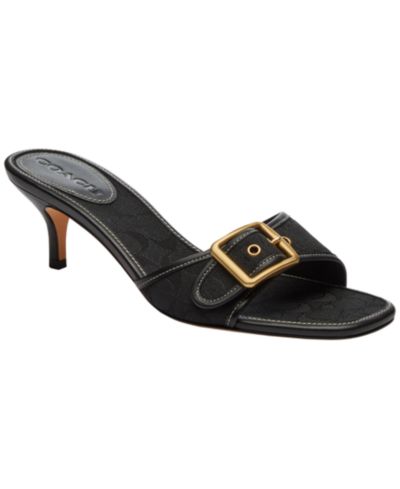 COACH Женские Margot Slip-On Kitten Heel Sandals