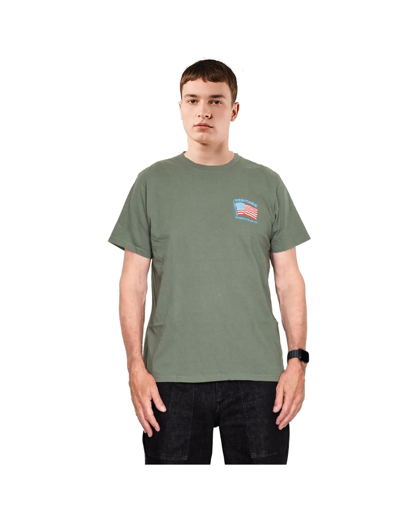 Level 7 Men's American Heritage Collection Workwear Flag T-Shirt