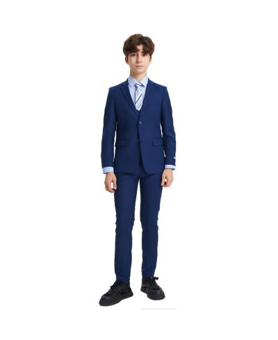 Stacy Adams Little Boys Indigo 5 PC Suit