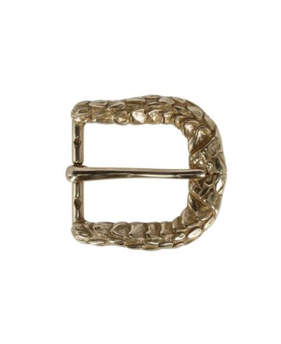TRAFALGAR Men's 35mm Opulent Scaled Italian Solid Brass Harness Belt Buckle