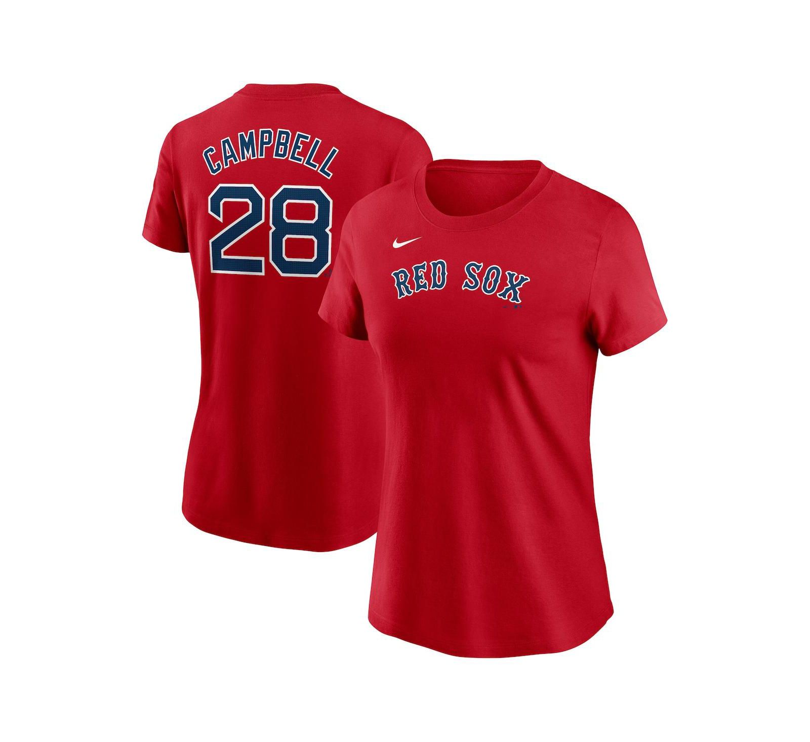 Nike Women's Kristian Campbell Red Boston Red Sox Fuse Name & Number T-Shirt