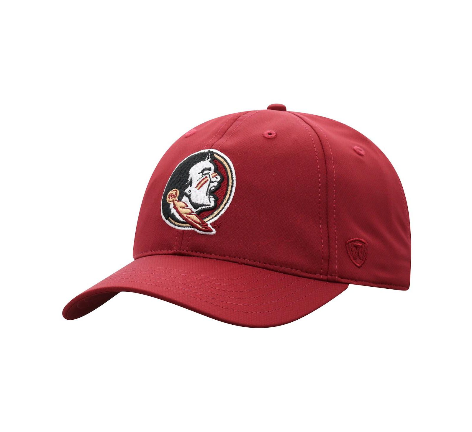 Мужская регулируемая кепка Top of the World Garnet Florida State Seminoles Victory Trainer