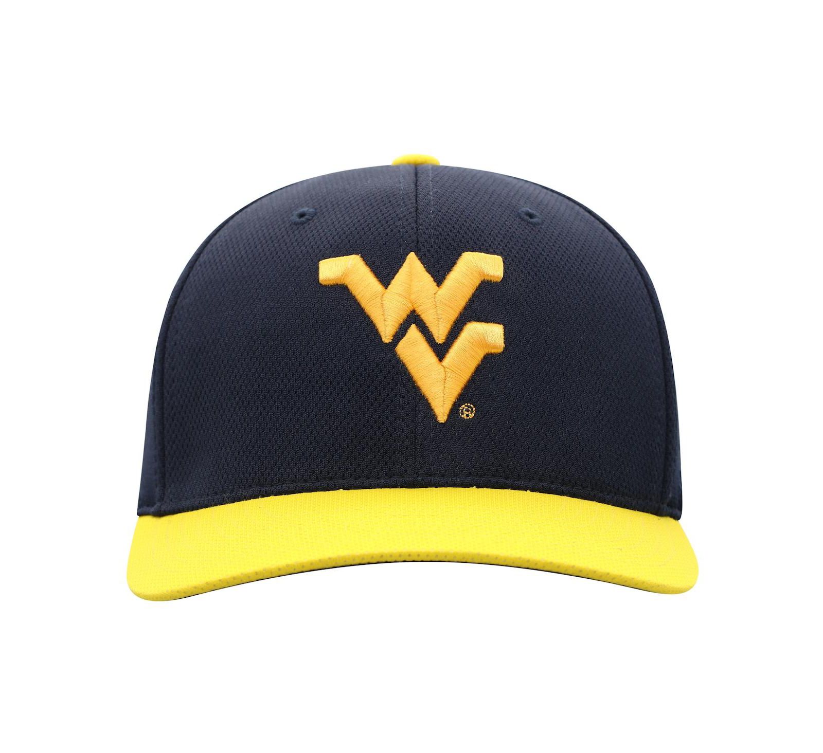 Top of the World Мужская кепка West Virginia Mountaineers Reflex Two-Tone Flex, темно-синяя