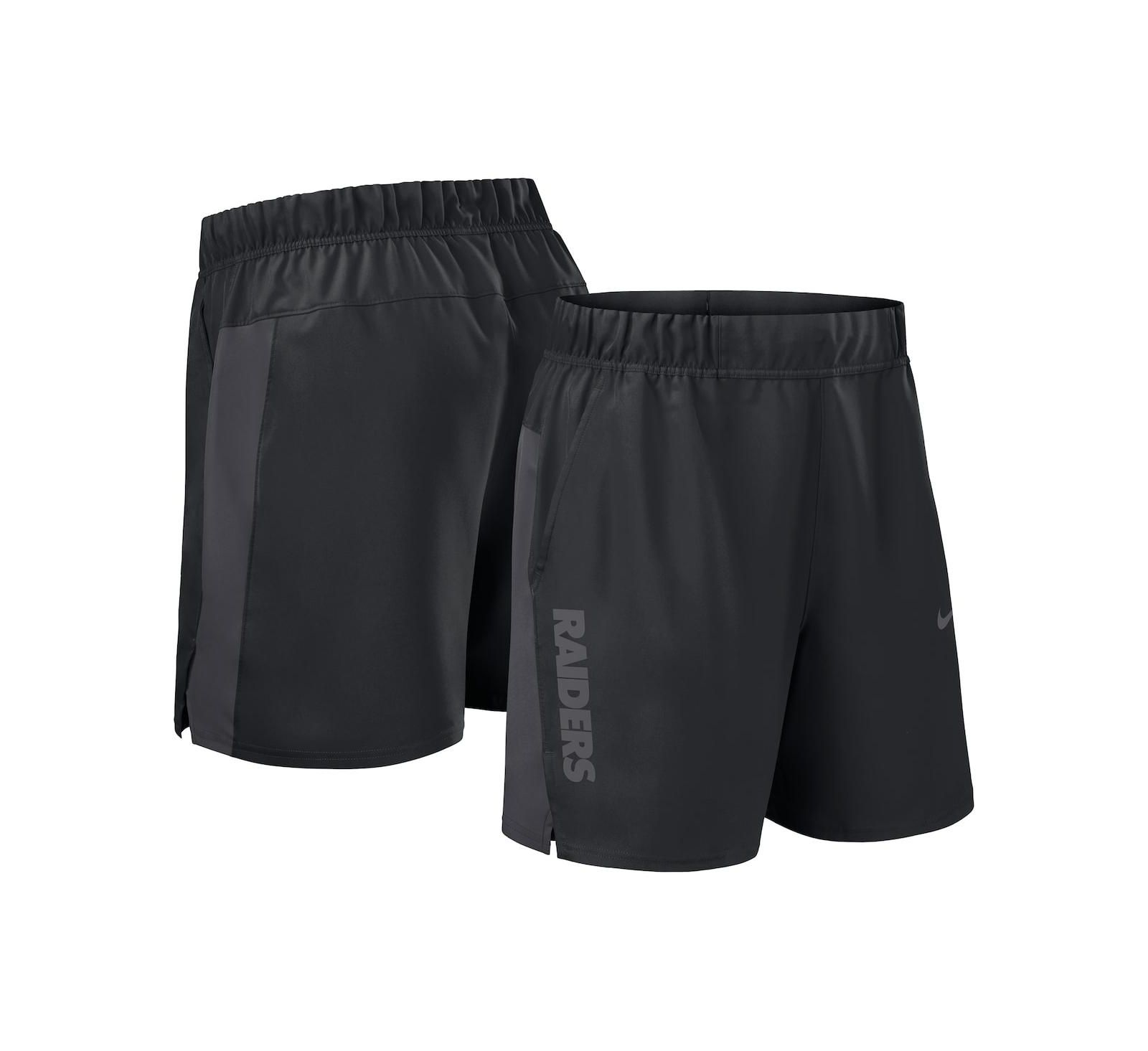 Nike Men's Black Las Vegas Raiders Woven Victory Performance Shorts