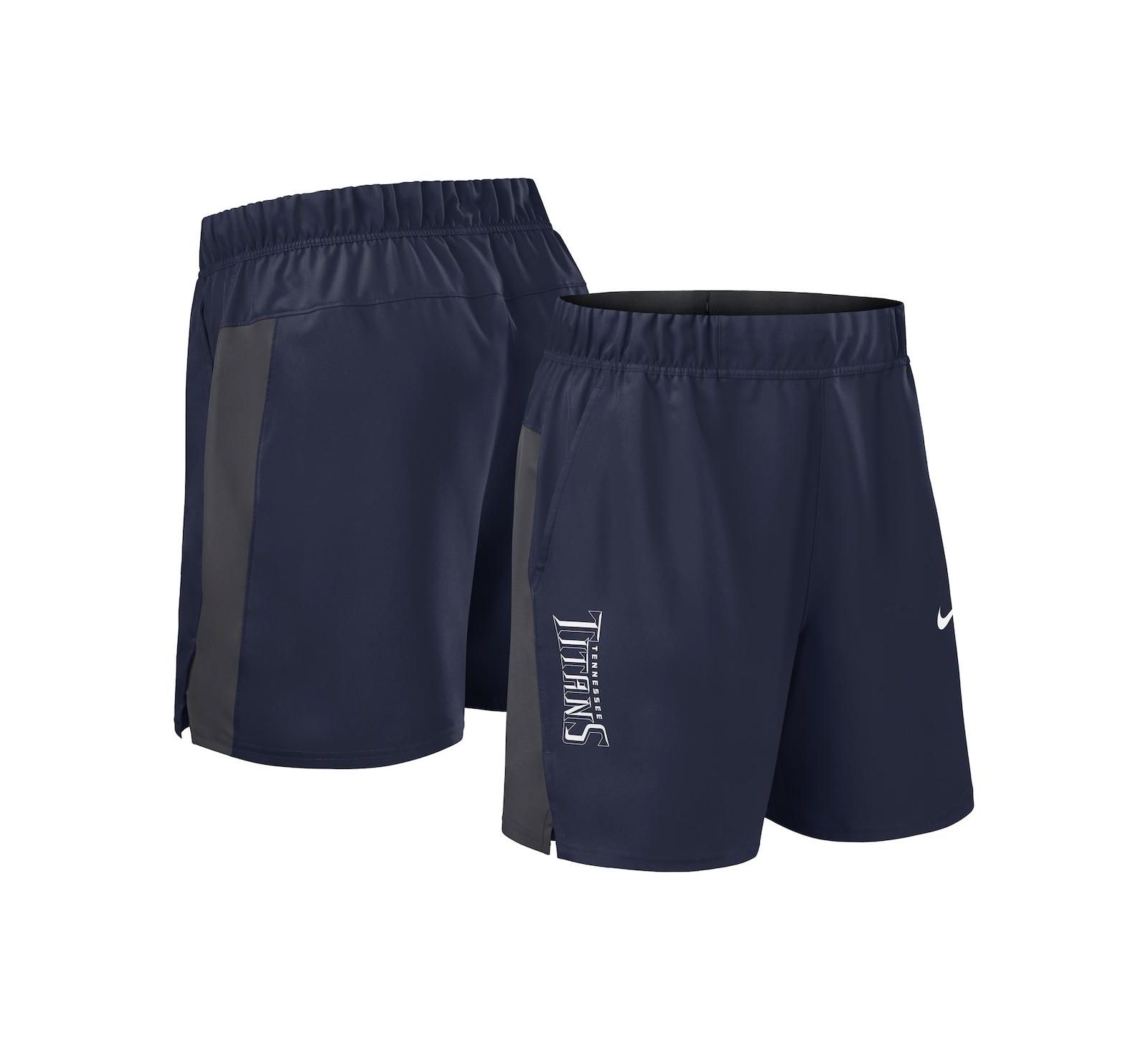 Nike Men's Navy Tennessee Titans Woven Victory Performance Shorts