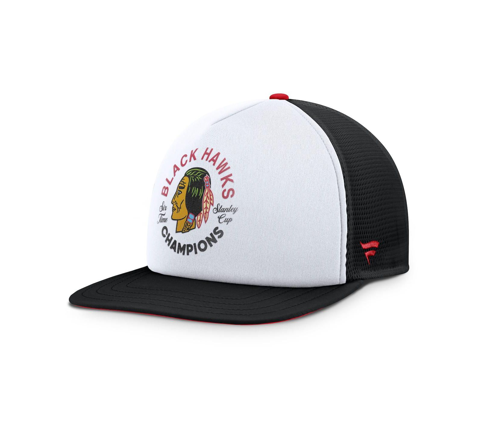 Fanatics Мужская кепка snapback Chicago Blackhawks Decades Collection, White/Black