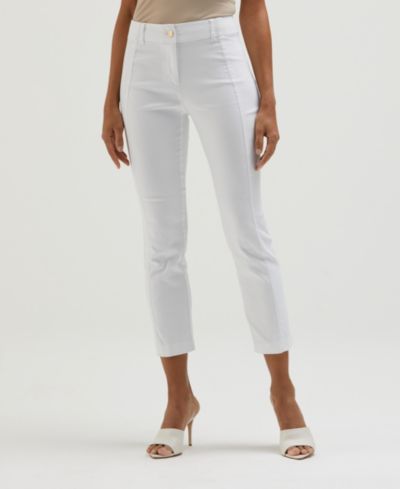 Брюки Rafaella Petite Satin Luxe Straight Leg Crop Pull On