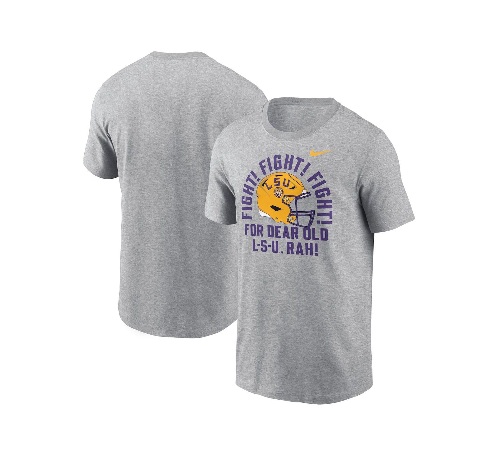Nike Мужская футболка LSU Tigers Local Song Heather Gray