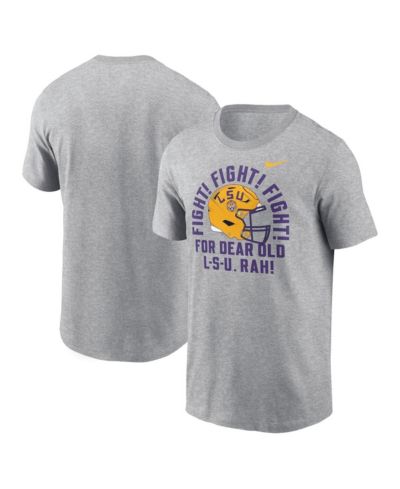 Nike Мужская футболка LSU Tigers Local Song Heather Gray