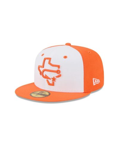 Мужская белая кепка New Era Corpus Christi Hooks Theme Nights 59FIFTY