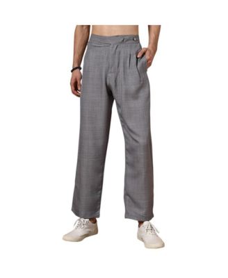 Campus Sutra Мужские брюки Moon Grey Pleated Relaxed