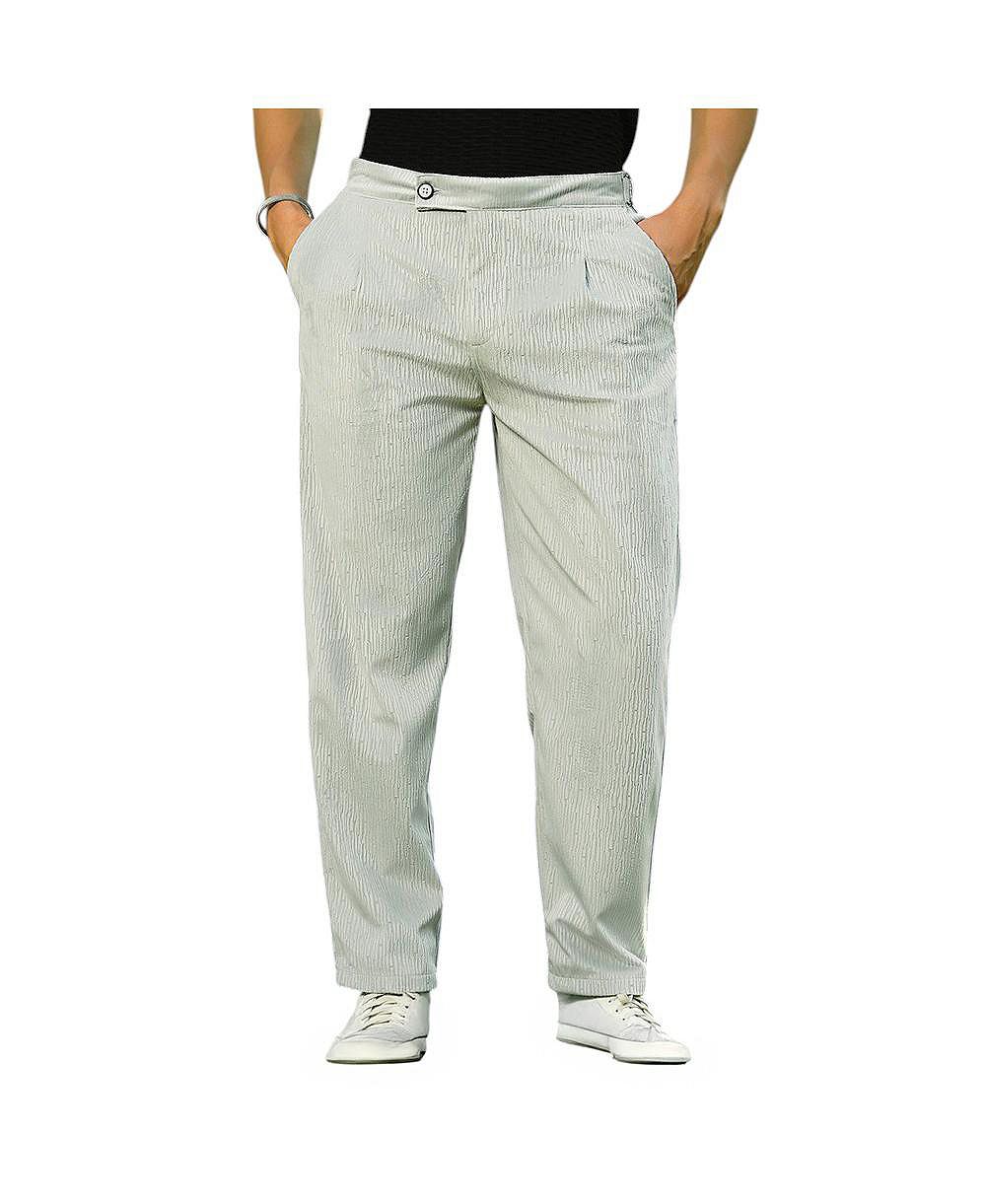 Campus Sutra Мужские брюки Tailored Cloud Grey Veined