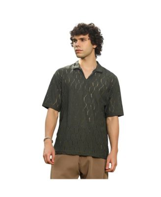 Мужская рубашка-поло Campus Sutra Honeycomb-Knit, цвет Juniper Green
