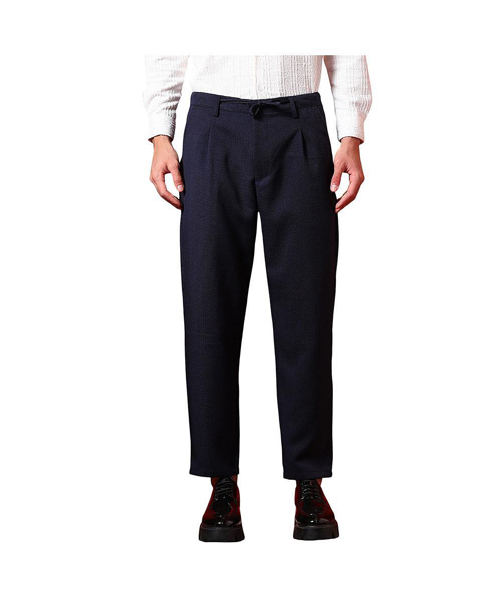 Campus Sutra Мужские брюки Prussian Blue Tailored