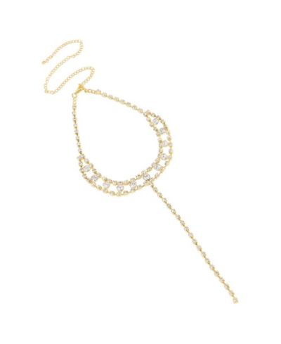 SOHI Silver Plated Crystal Necklace