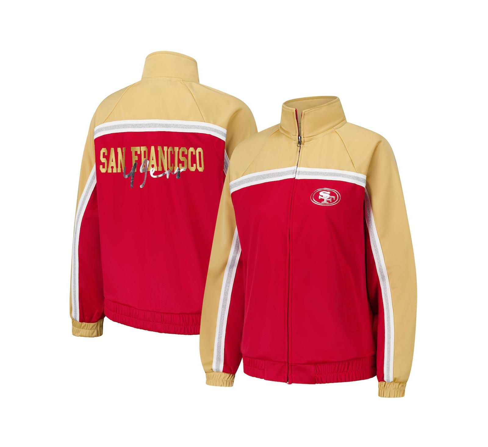 Женская спортивная куртка G-III 4Her by Carl Banks Scarlet San Francisco 49ers Post Game Full-Zip