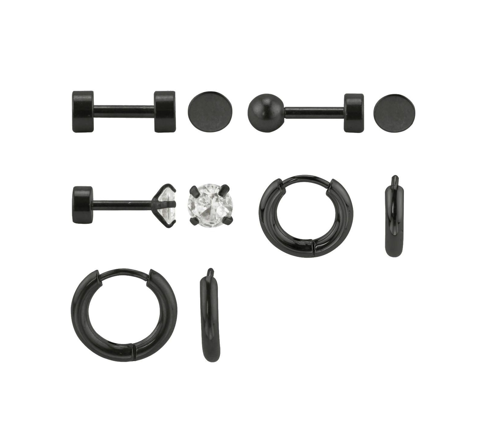 Stainless Steel Earrings: Hoops and Studs