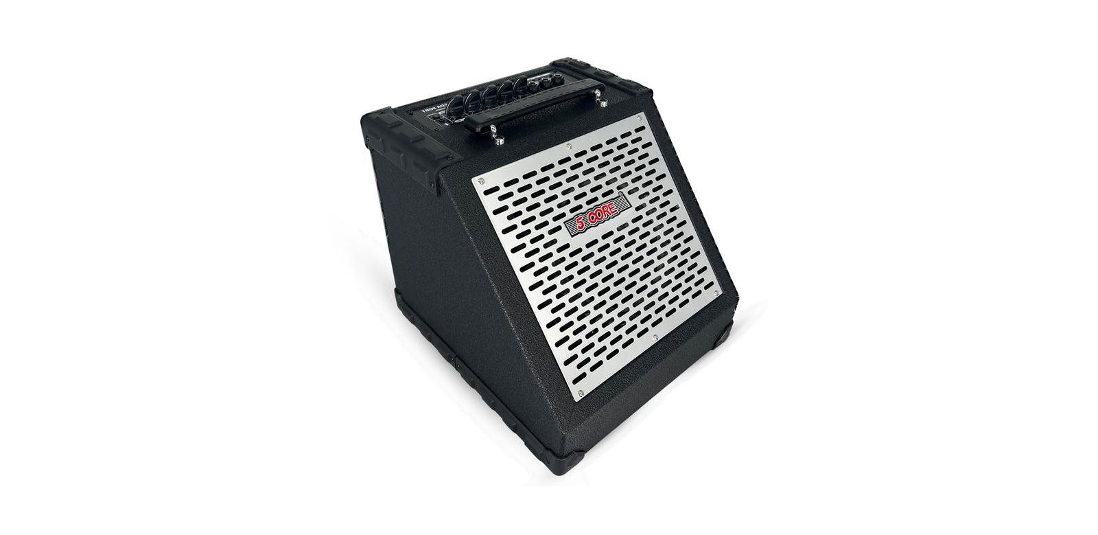 5 Core Electric Drum Amplifier 80W Professional Bluetooth Drumming Amp w 8” Speaker w 3 Band EQ