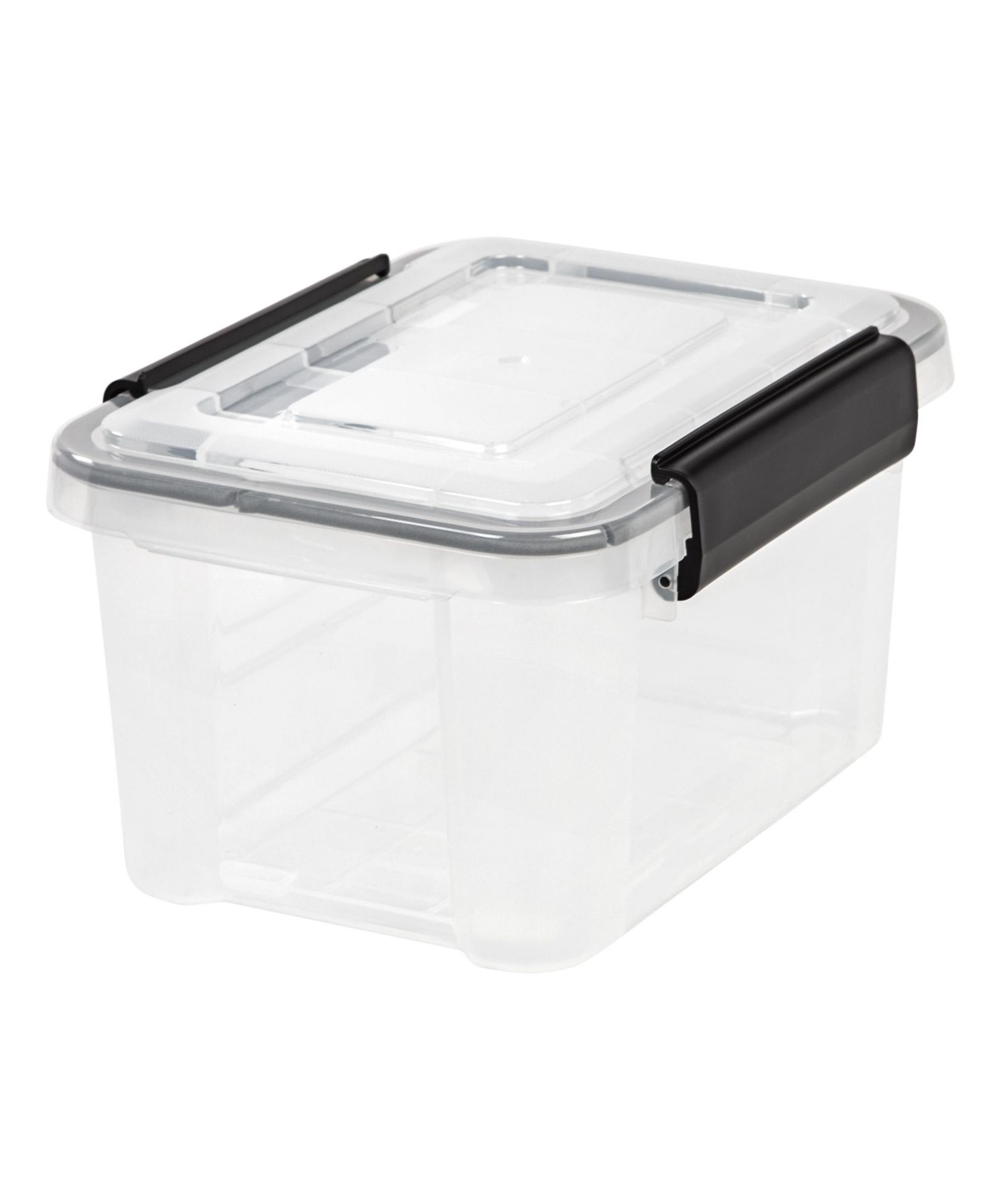 IRIS 6 Qt Plastic Storage Bins with Sealed Lids Airtight Gasket Containers