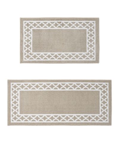 Nautica Collin Trellis Border Tufted 2-Pc. Набор ковриков-раннеров