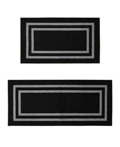 Nautica комплект из 2 ковриков-дорожек с узором Double Line Border