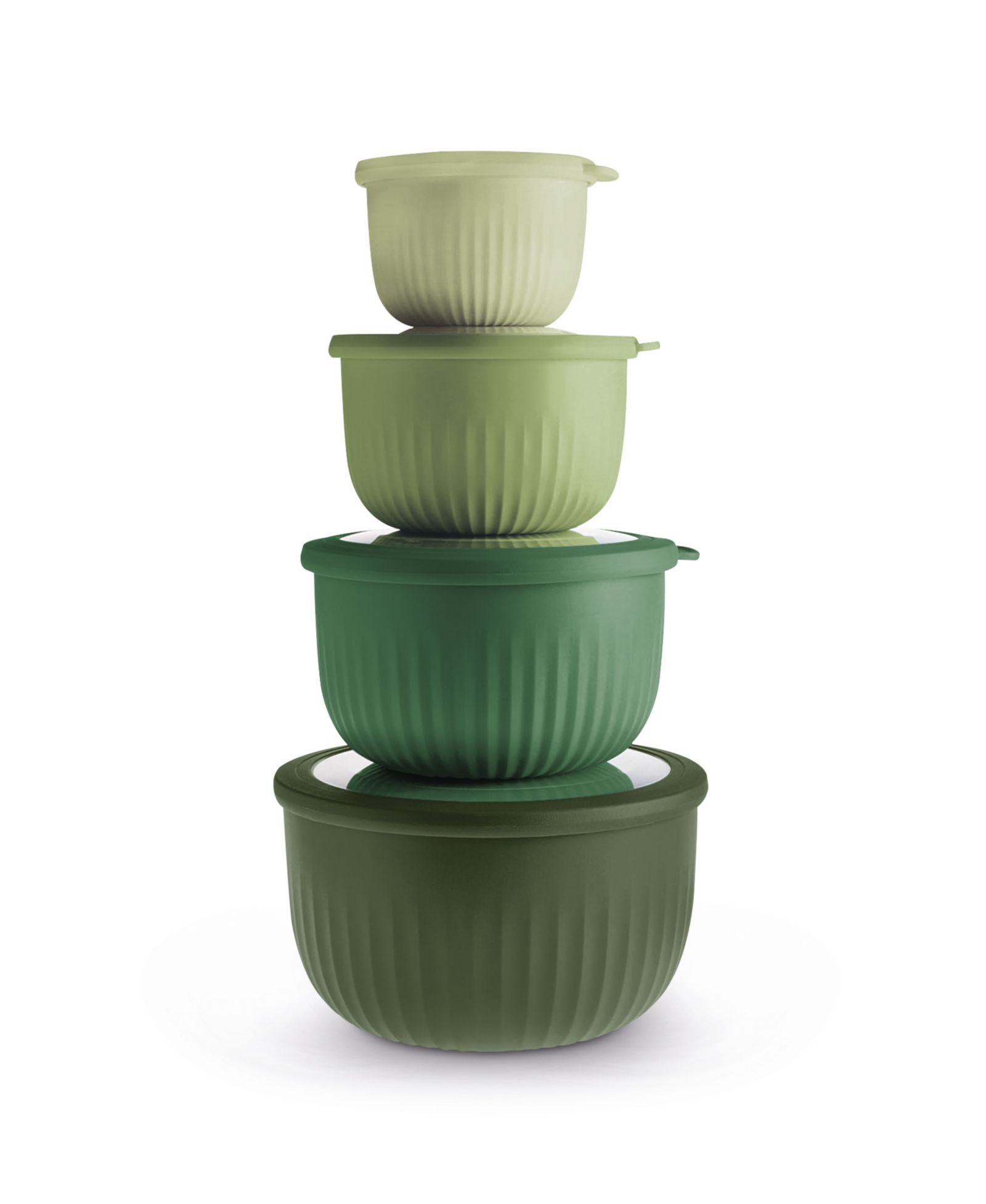 Art & Cook 8-Piece Round Nesting Bowl Set with Lids