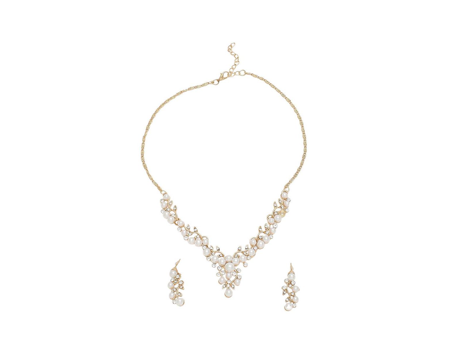 Ювелирный набор SOHI Gold Plated Pearl