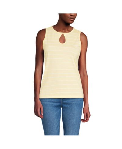 Lands' End Women's Petite Supima Keyhole Tank