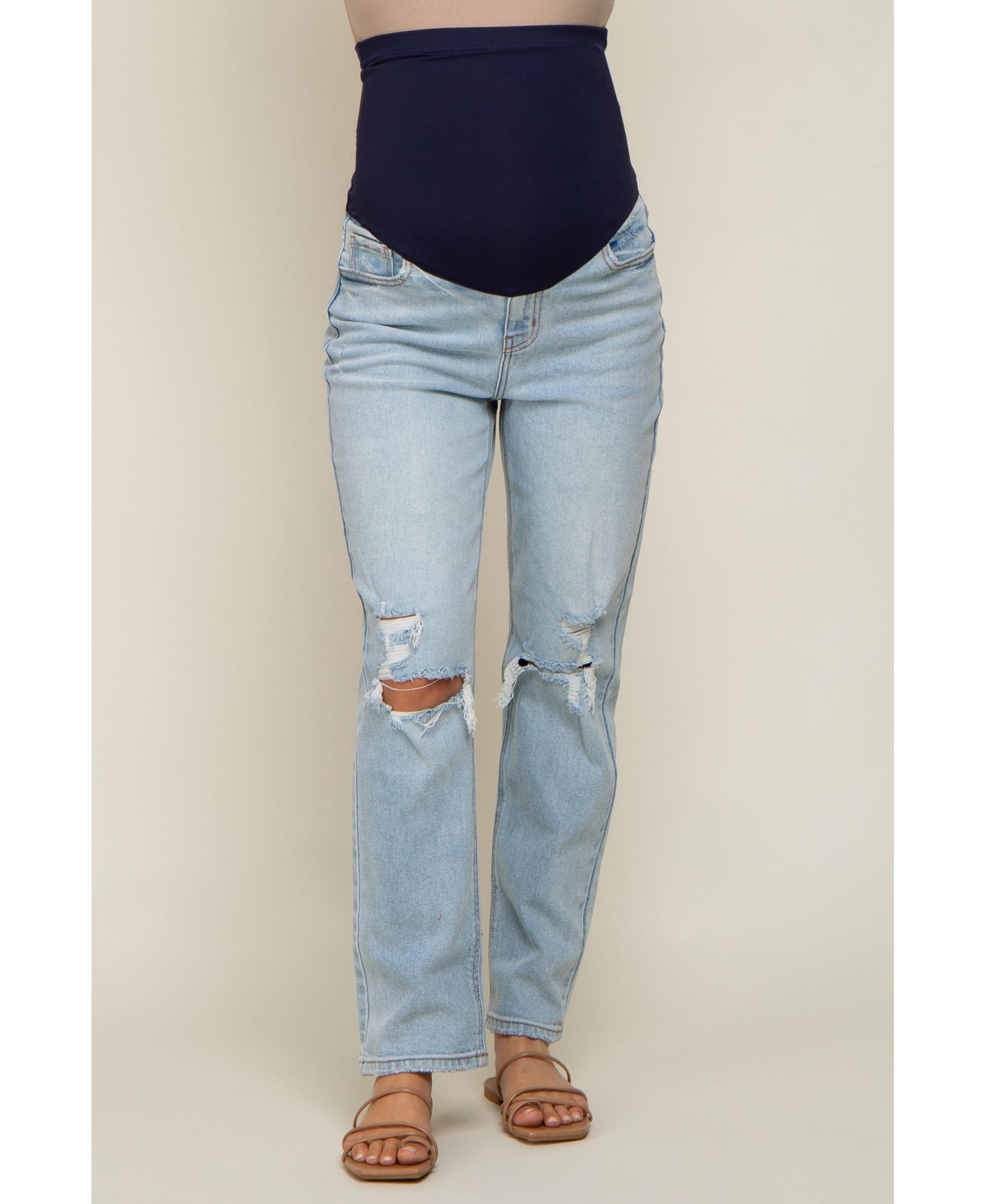 Женские джинсы Pinkblush Light Blue Distressed Knee