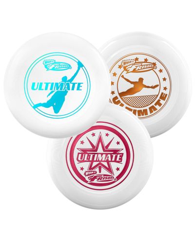 Wham-O Frisbee Official Ultimate 175g Flying Disc, 10.75 Inch, Professional Training, for Competition and Outdoor Fun - 3 Pack