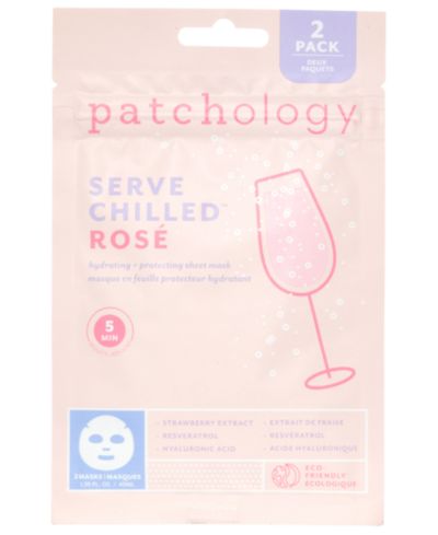 Patchology Patchology 2-Pc. Sheet маски для увлажнения и защиты с охлаждающим эффектом Rosé