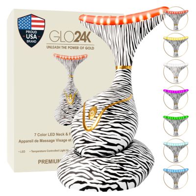 7 Color LED Neck & Face Massager Deluxe (Zebra)