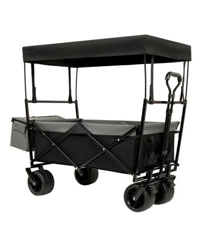 Collapsible Wagon with Canopy & All-Terrain Wheels
