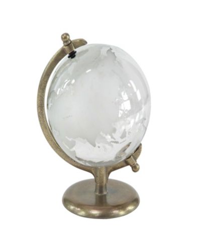 Rosemary Lane Traditional Metal Globe, 12"