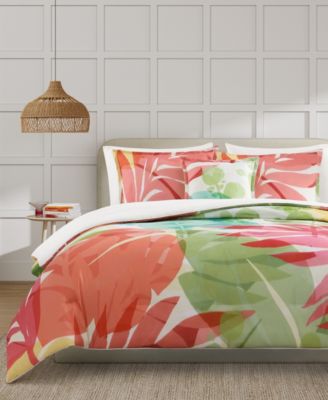 J. Queen Bold Tiki 3-Pc. Comforter Set, King/California King