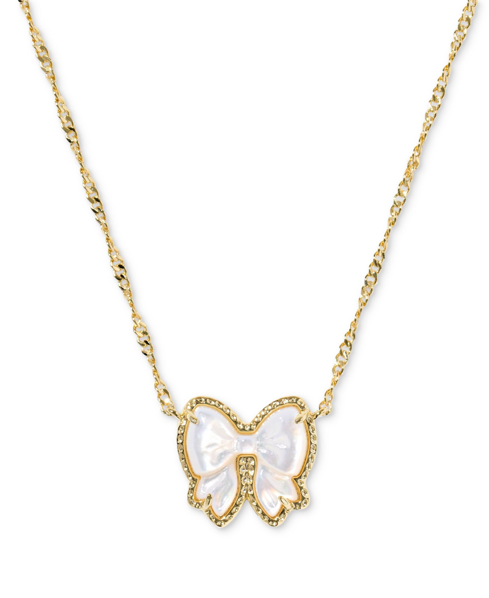 Kendra Scott Haley Bow короткое подвесное ожерелье, 16" + 3" удлинитель