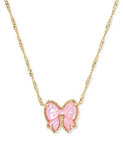 Kendra Scott Haley Bow короткое подвесное ожерелье, 16" + 3" удлинитель