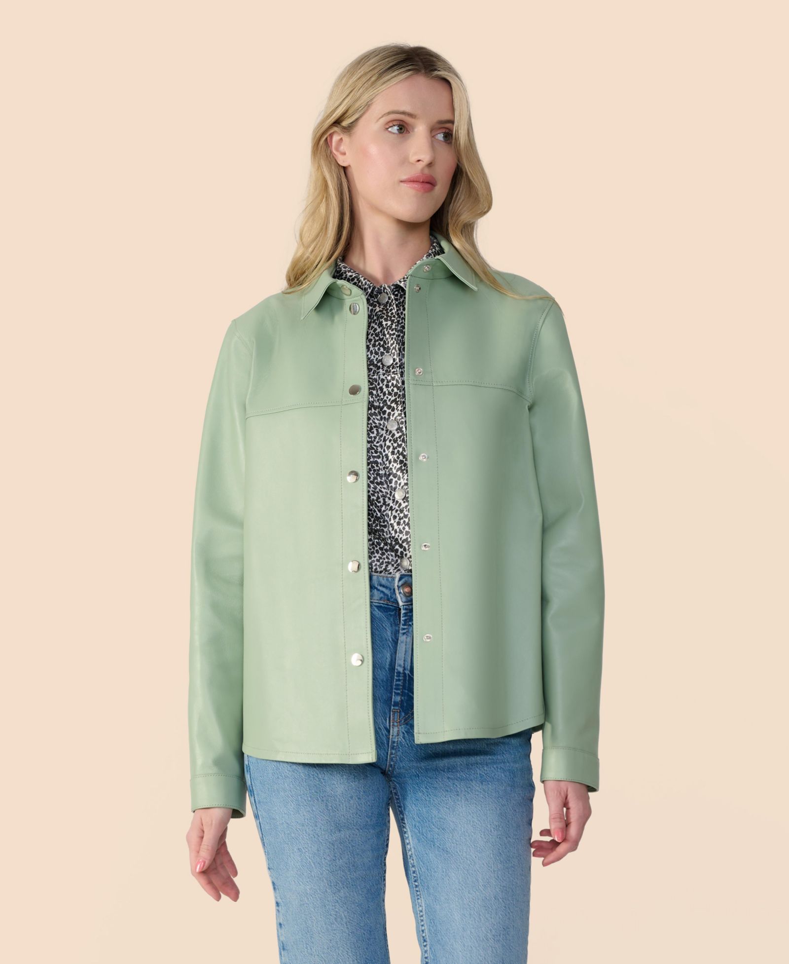 Рубашка-жакет Furniq UK Women's Leather