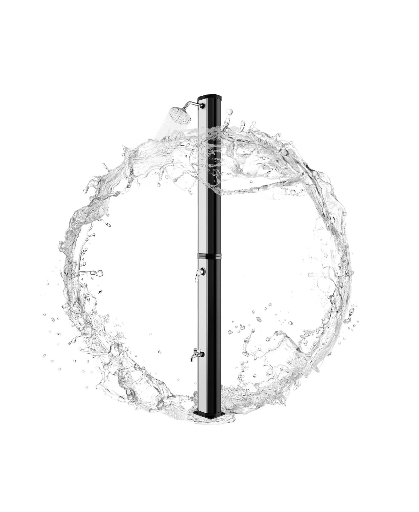 Уличный душ GOUUN 7.2-Foot Solar Heated с баком 9.3-Gallon