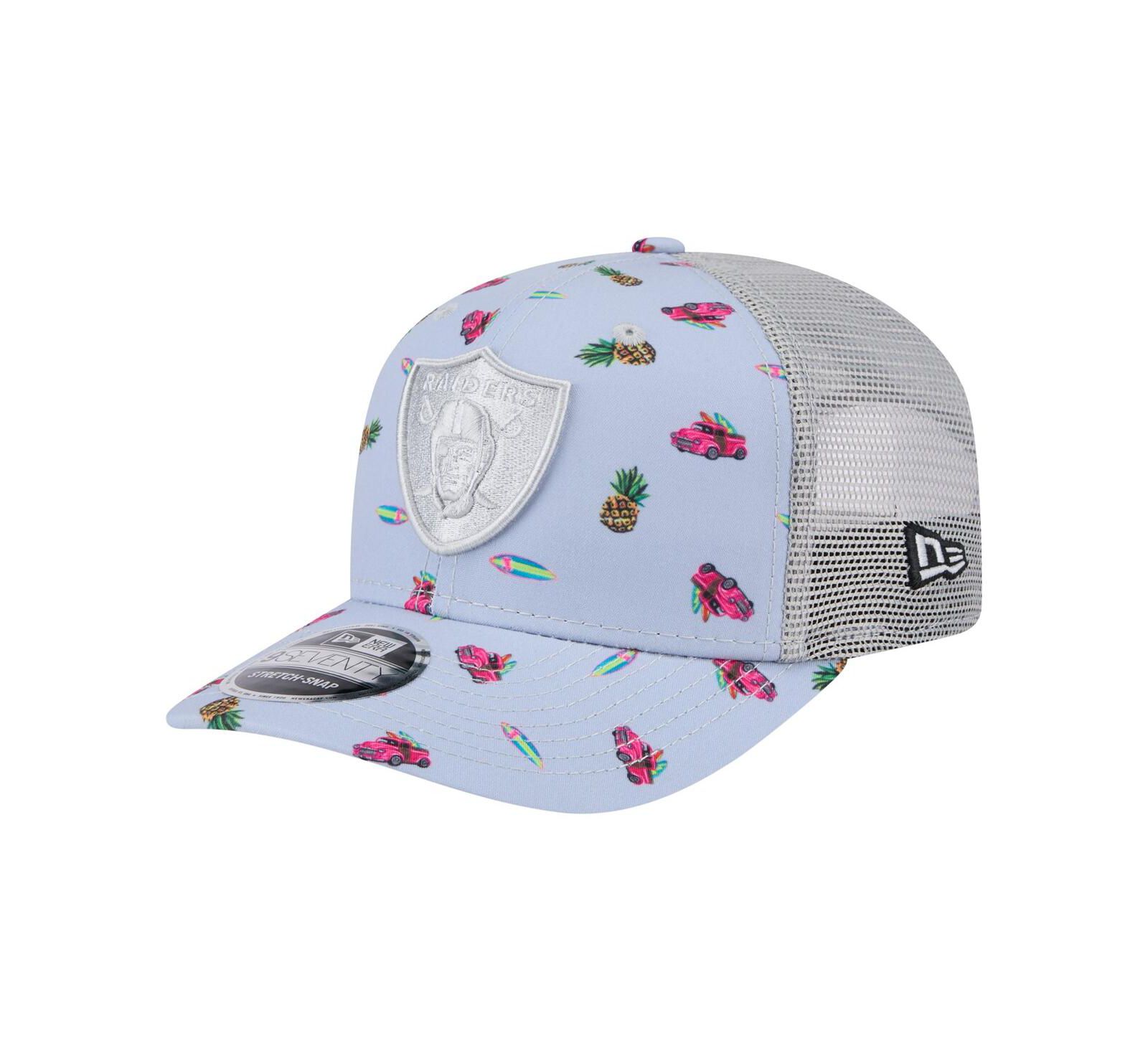 New Era мужская регулируемая кепка Las Vegas Raiders Adventure Surfboard 9SEVENTY, светло-голубая