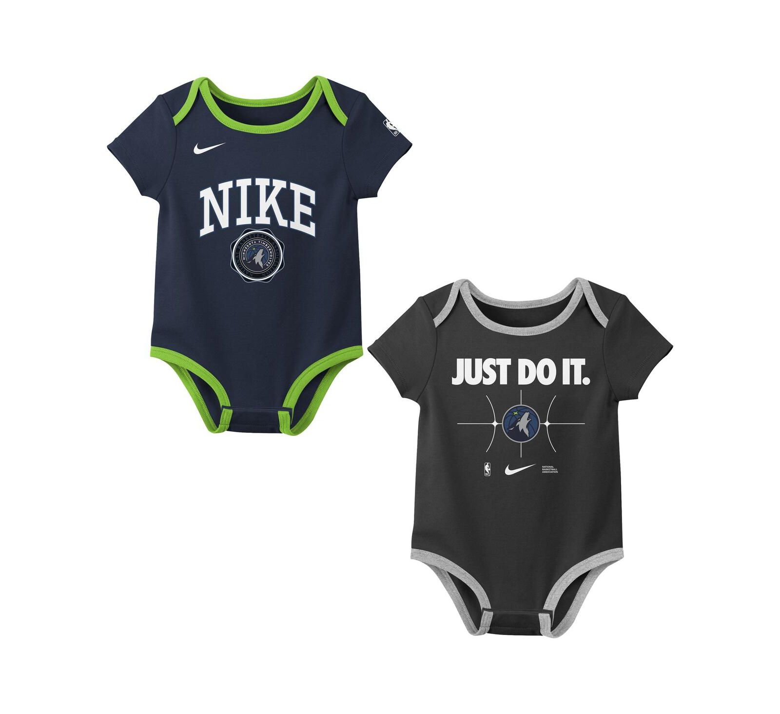 Nike Детский набор боди 2 шт Minnesota Timberwolves Navy/Black