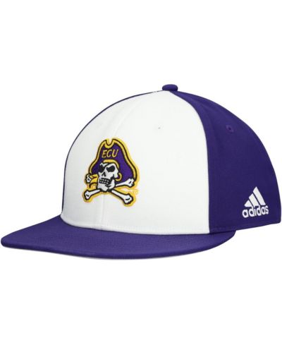 Adidas Men's White/Purple ECU Pirates On Field Fitted Hat