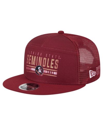 New Era Мужская кепка trucker 9FIFTY Snapback Florida State Seminoles, цвет garnet