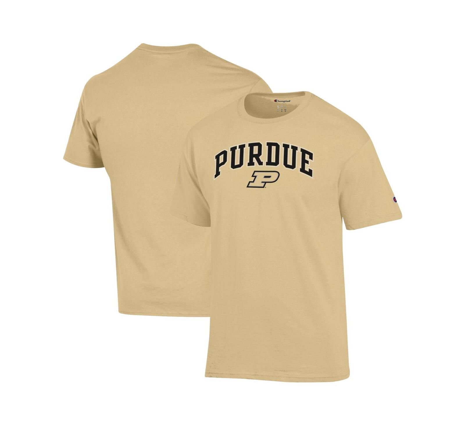 Champion Men's Gold Purdue Boilermakers Arch Over Logo T-Shirt