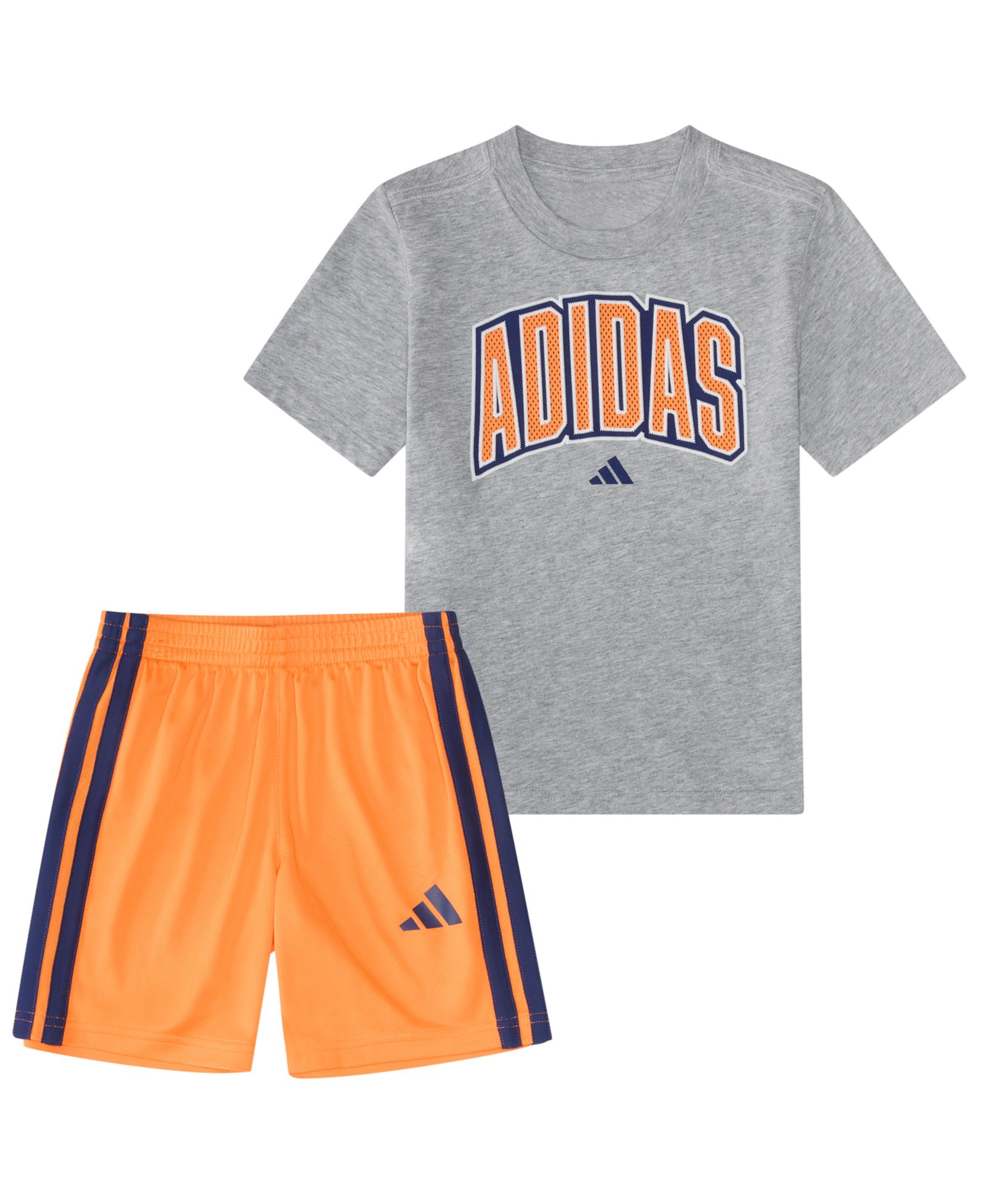 adidas Baby Boys' Short-Sleeve Graphic T-Shirt and 3-Stripe Shorts, 2-Piece Set